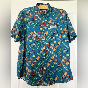 Party Shirt International PSI INTERNATIONAL MENS BUTTON UP SNOWBASIN SHIRT LARGE